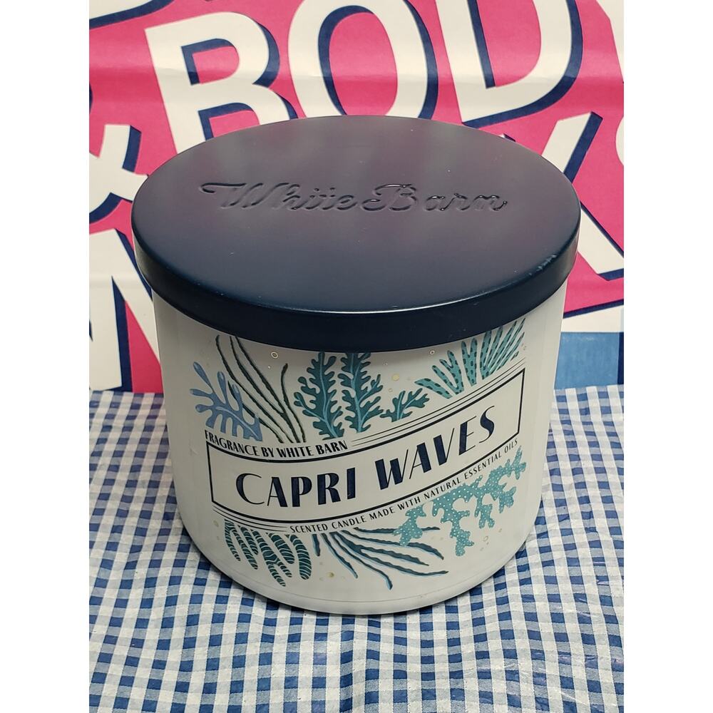 BBW Capri Waves Large 3 Wick Candle Home Fragrance Decor